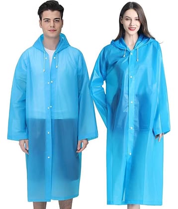 Infispace PVC Long Raincoat - Blue