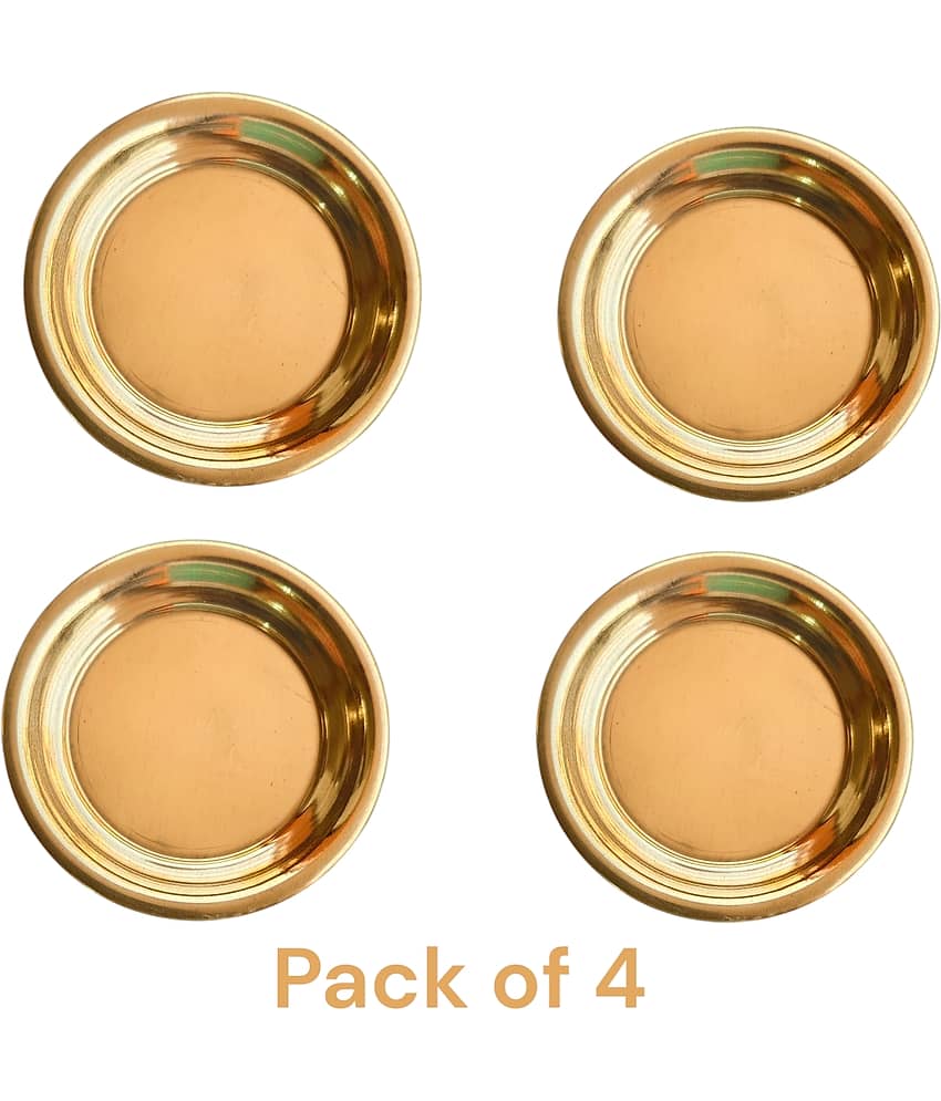 Shreeja Shilpcraft Pooja Kit 4 Puja Plates ( Pack of 4 )