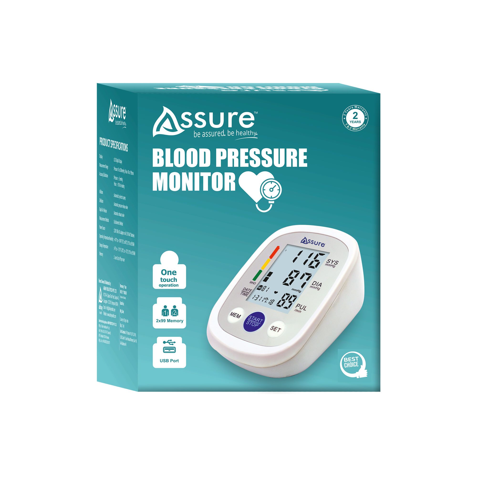 Assure Blood Pressure Monitor