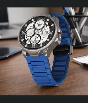 Abrexo Blue Silicon Analog Men's Watch