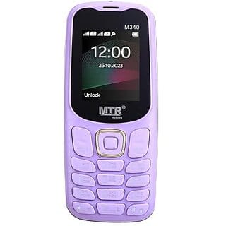 MTR M340 (Dual SIM, 1.77 Inch Display, 1100mAh Battery, Purple)