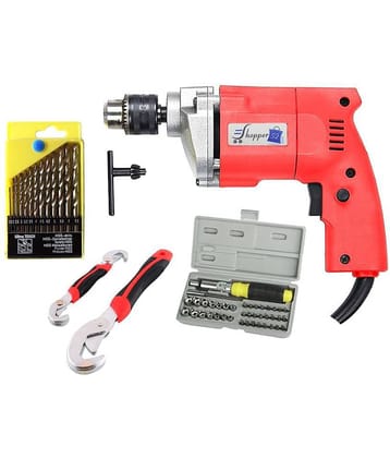 Shopper52 - Drill Machine Combo 350W 10mm Corded Drill Kit