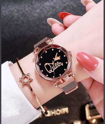 Trex Gold Metal Analog Womens Watch