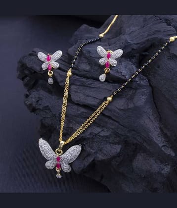 Sunhari Jewels Womens Pride AD Mangalsutra set for Womens