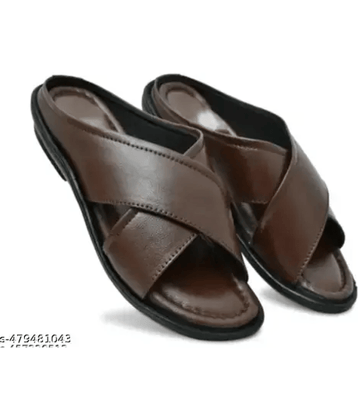 RAGE GAZE - Brown Men's Sandals