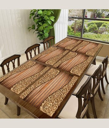 CreadCraft PVC Solid Rectangle Table Mats ( 40 cm x 30 cm ) Pack of 1 - Multi