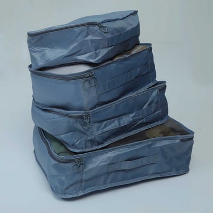 Cloth Organizer Pouch Laundry Zipper Bags - Grey