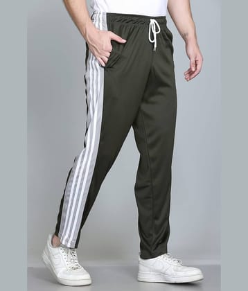 HVBK Olive Green Polyester Men's Trackpants ( Pack of 1 )