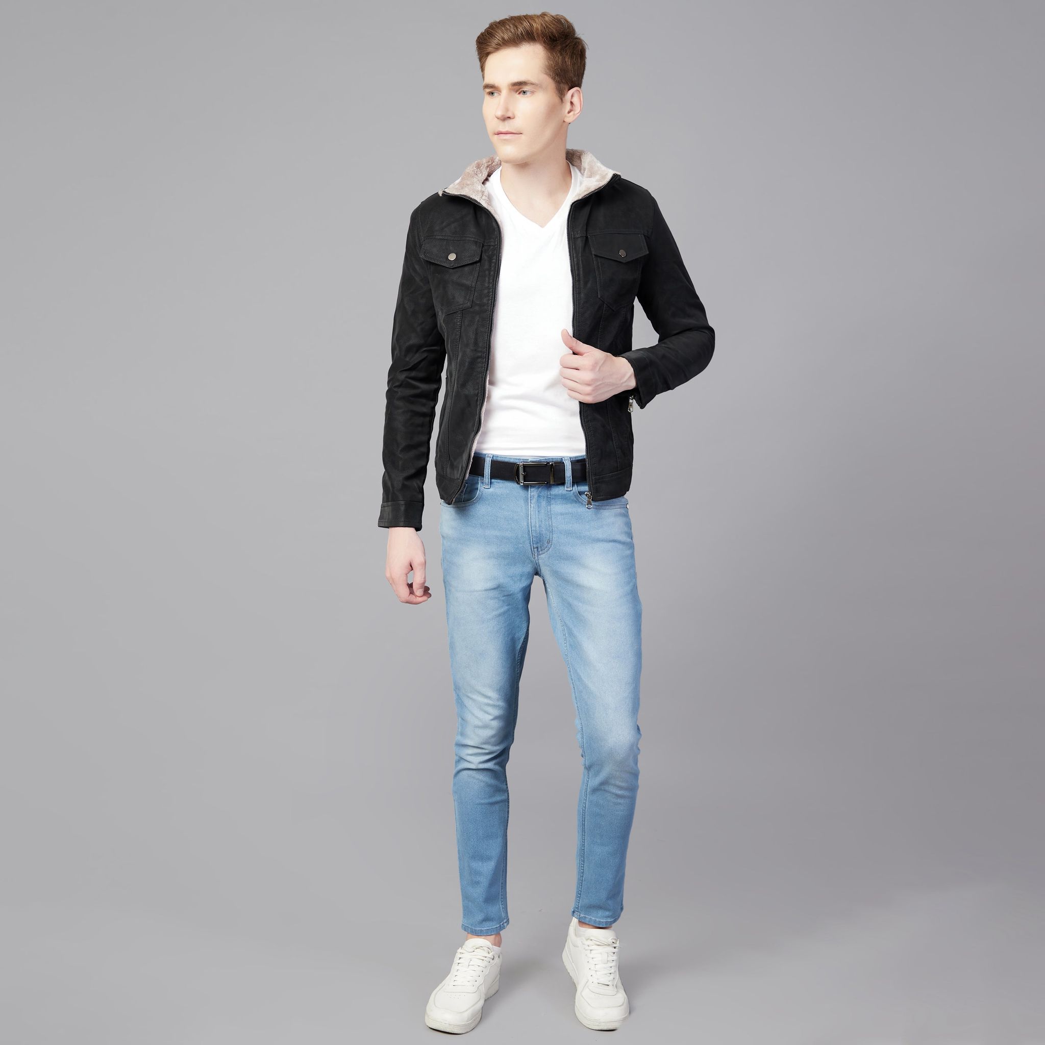 Soft & Comfortable Suede Jackets-L / Black