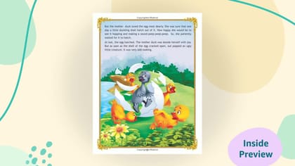 The Ugly Duckling Story Book with Colourful Pictures for Children Age 2-6 years -16 pages Uncle Moon Series (Uncle Moon's Fairy Tales) [Paperback] Dreamland Publications