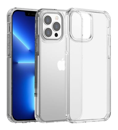 Ice Crystal Matte Series Anti- Fingerprint Frosted Transparent Military Grade [TPU+PC] Back Cover Case for Apple iPhone 13 Pro, 6.1 inch, Matte Transparent