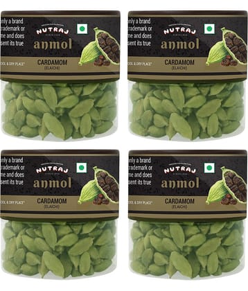 Nutraj Anmol Green Cardamom Whole Elaichi 300G (75G X 4) Bold 8Mm Elaichi Green Hari Elaichi