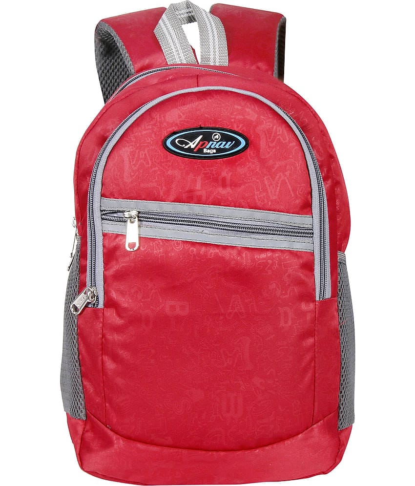 Apnav - Red Polyester Backpack For Kids