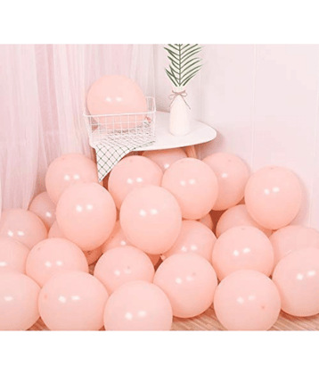 Jolly Party  Pastel Peach Balloons Latex Party Balloons (Pack Of 100pc)
