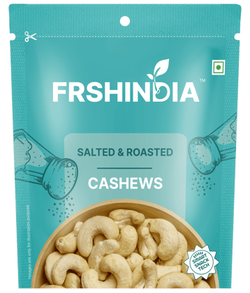 FRSHINDIA Salted & Roasted Cashews | Protein Rich (Pack of 25) Cashews, Roasted Gram (25 x 12 g) FRSHINDIA Salted & Roasted Cashews | Protein Rich (Pack of 25) Cashews, Roasted Gram (25 x 12 g)