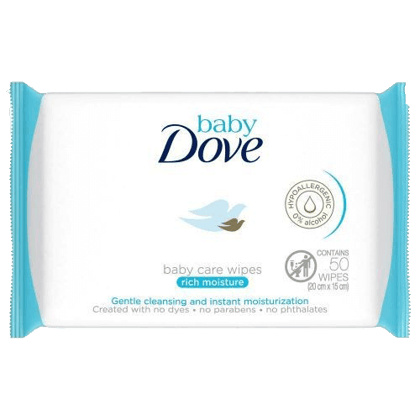Baby Dove Wipes Rich Moisture 12 x 50g