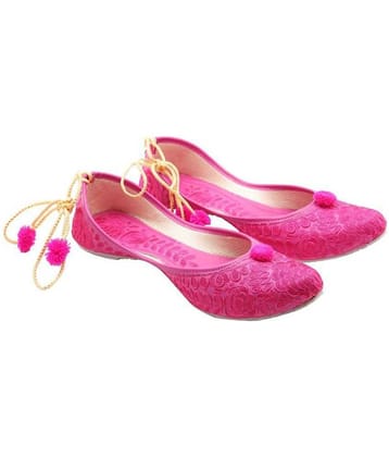 Raj Pink Ethnic Footwear