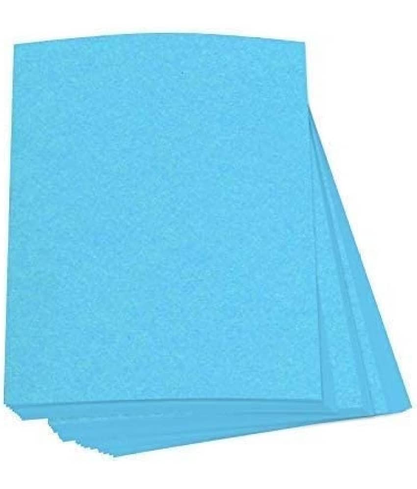 Eclet 40 pcs SKY BLUE Color Sheets (180-240 GSM) Copy Printing Papers/Art and Craft Paper A4 Sheets Double Sided Colored Origami Folding School, Office Stationery (Sky Blue)
