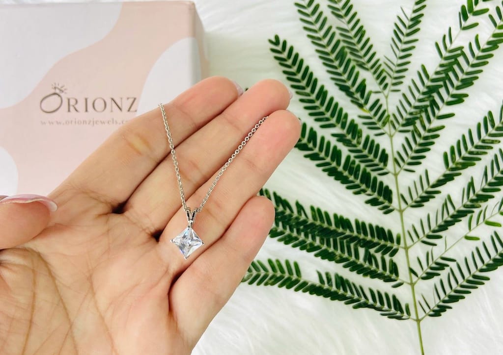 Classic Princess Solitaire Necklace