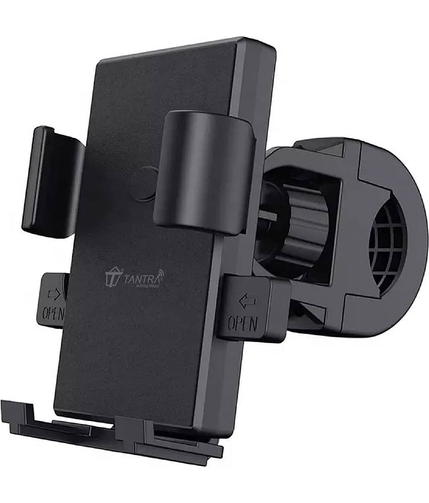TANTRA S3A Mobile Holder for Bikes One Touch Technology Bike Mobile Holder for Maps and GPS Navigation, 360° Rotation, Firm Griping, Anti Shake Phone Holder for Cycle and Bike Accessories