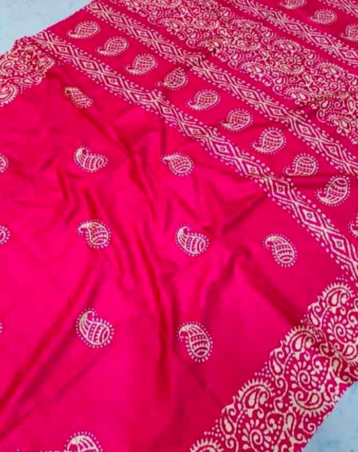 Semi Pure Replica Silk With Blouse Sarees