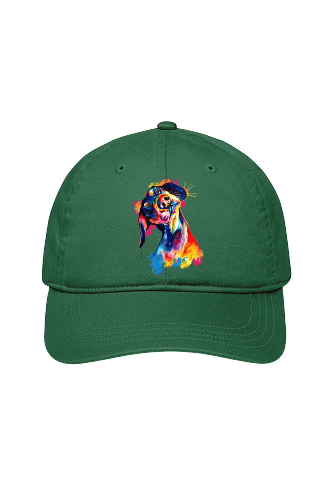 Tilted Head Rainbow Dog Cap (7 Colours)