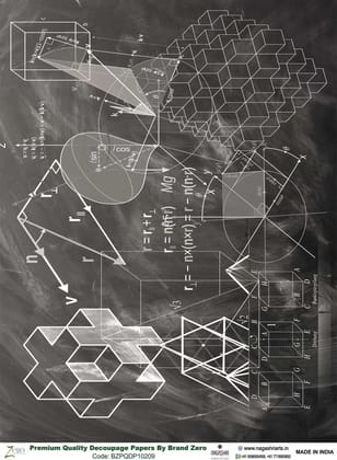 Brand Zero Premium Quality Decoupage Paper Pack of Two - Design Code: BZPQDP10209