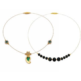Invisible Chain 1 Layer, Green and Black Colour, 2 Qty Pack