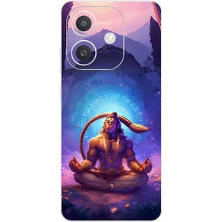 Yug Emporium Back Skin Wrap For Oppo A3x Premium Quality Full Coverage (Shree Hanuman ji) (Back Cover Multicolor)
