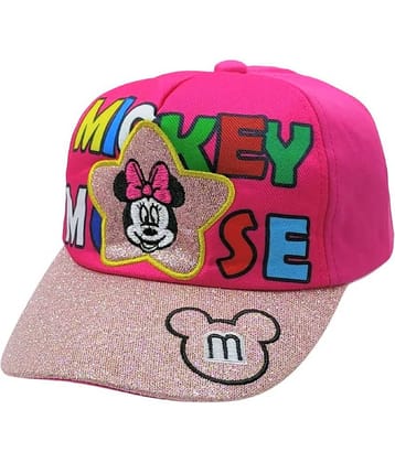 ZACHARIAS  Gir's Kids Cap  (Pink) (2-6 Years) Pack of 1