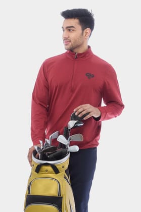 AH Pro Red High Neck Polo Jacket