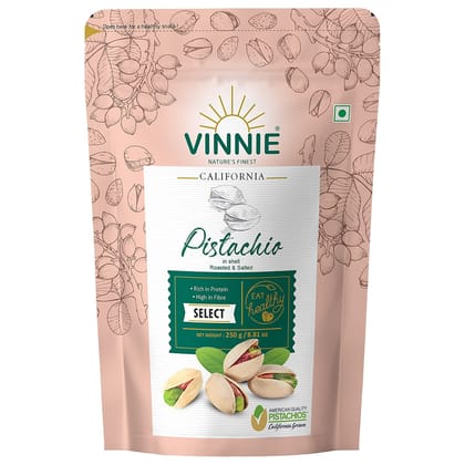 Vinnie California Pistachio, 250 gm - Vinnie California Pistachio, 250 gm