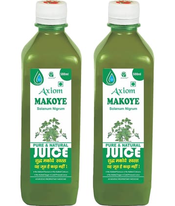 Axiom Makoye Juice 500ml (Pack of 2) | 100% Natural WHO-GLP,GMP,ISO Certified Product