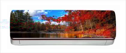 DreamKraft Beautiful Nature AC Sticker (Multicolor PVC Vinyl, 30cm X 91cm)