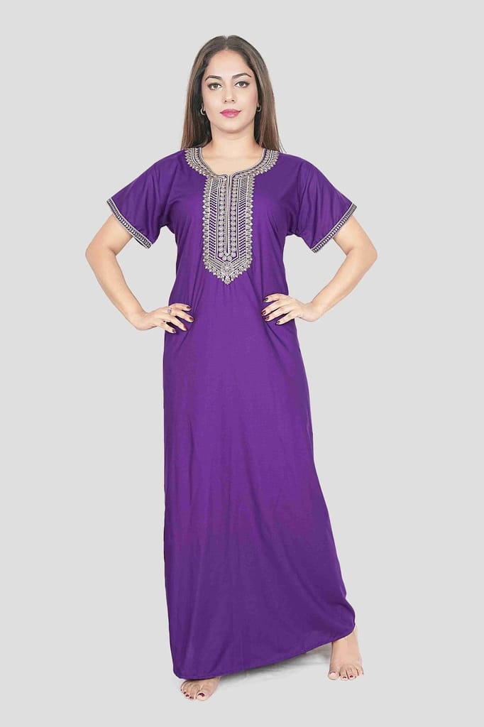 Sophisticated Women Breathable &amp; Soft Nighty for Women – Perfect for a Peaceful Night’s Slee