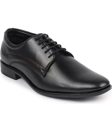 Fausto - Black Men's Derby Formal Shoes