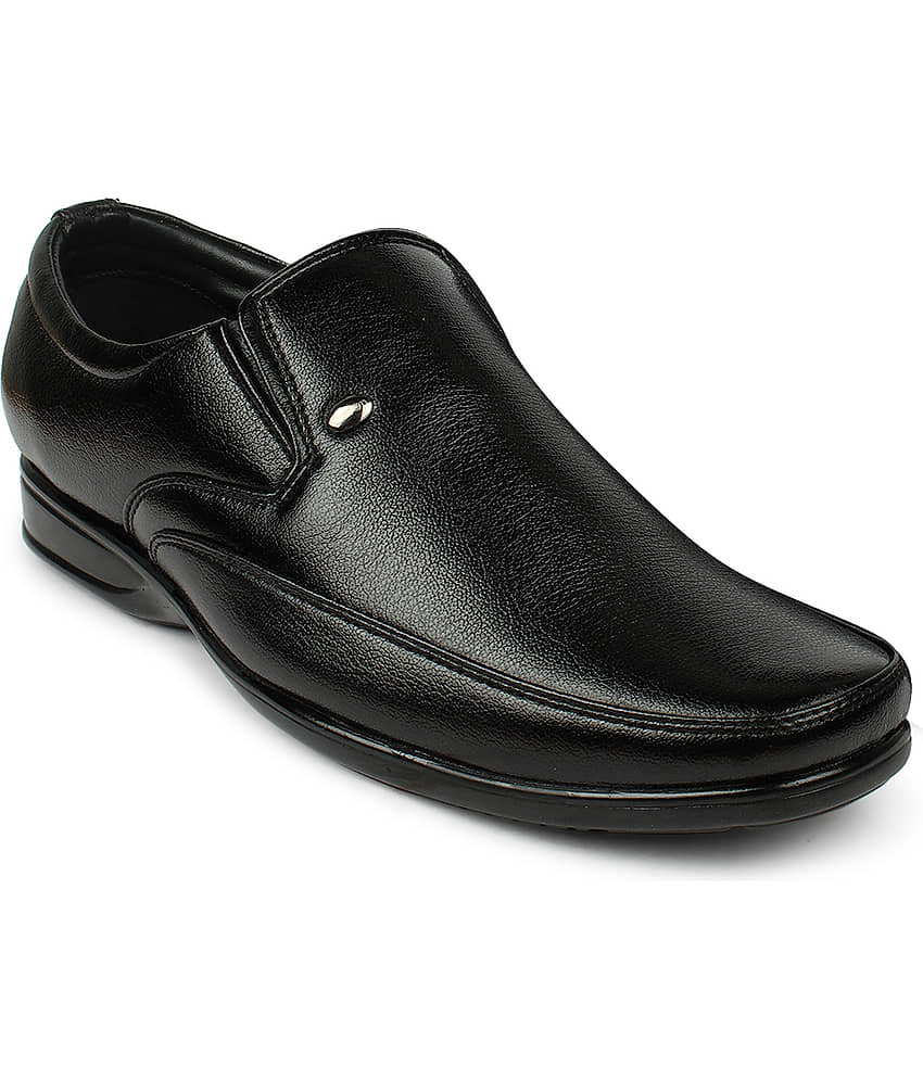 Action Office Non-Leather Black Formal Shoes