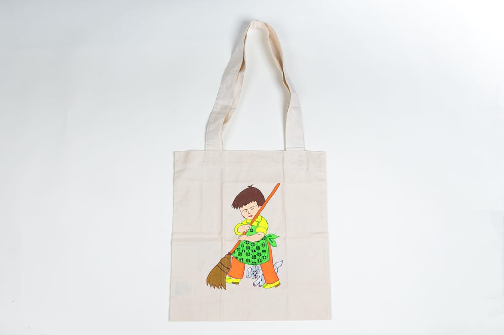 Handmade Fabric Painting Tote Bag 1 Piece each