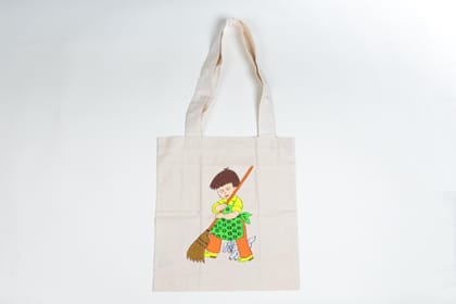 Handmade Fabric Painting Tote Bag 1 Piece each