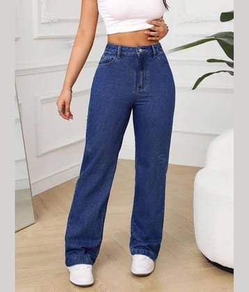 Kashian - Dark Blue Denim Boyfriend Fit Women's Jeans ( Pack of 1 )