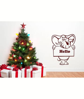 Sticker Studio Elephant Animals Theme PVC Sticker