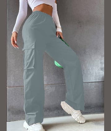 Aahwan Pack of 1 Cotton Blend Relaxed Women's Casual Pants ( Grey )