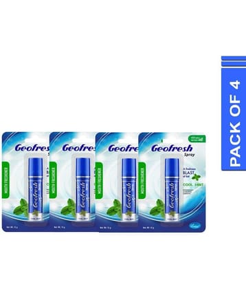 Leeford Breath Freshener Spray Mint 15 g Pack of 4