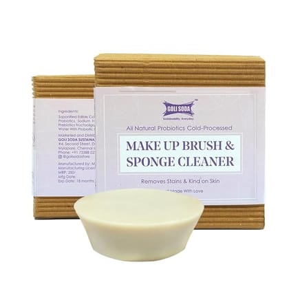 Goli Soda All Natural Probiotics Make Up Brush & Sponge Cleaner - 90 Gms (Pack Of 2)