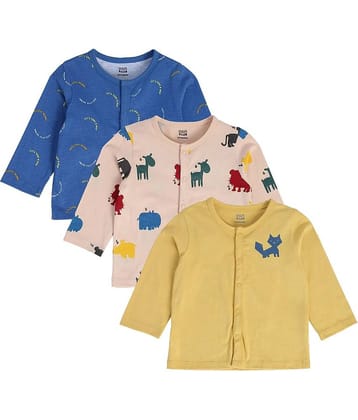 MINI KLUB Pack of 3 Baby Boys Cotton Blend Top ( Blue )