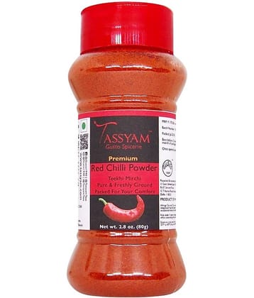 Tassyam - 80 gm Laal Mirch (Red Chili) (Pack of 1)