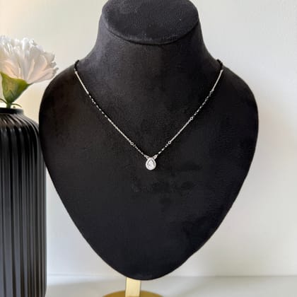 PEAR MANGALSUTRA - Fine Silver-Silver