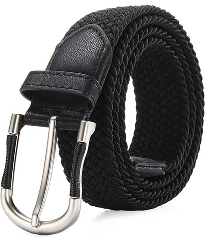 Infispace - Black Nylon Men's Formal Belt ( Pack of 1 )
