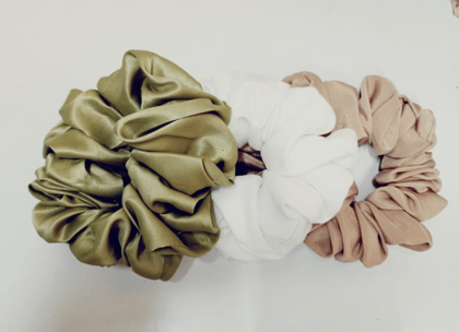 Dreamy Satin Scrunchie Bundle | 3-Pack Essential Hair Accessories