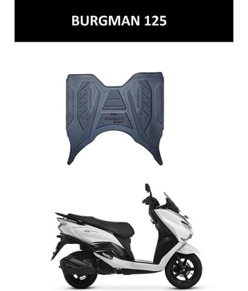Autoxygen Anti skid Scooter/Scooty Foot Mat Rubber Floor Mat Accessories for Suzuki Burgman